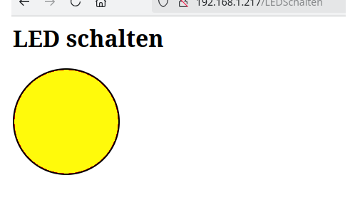 ESP -  LED mit einem HTML-Button schalten