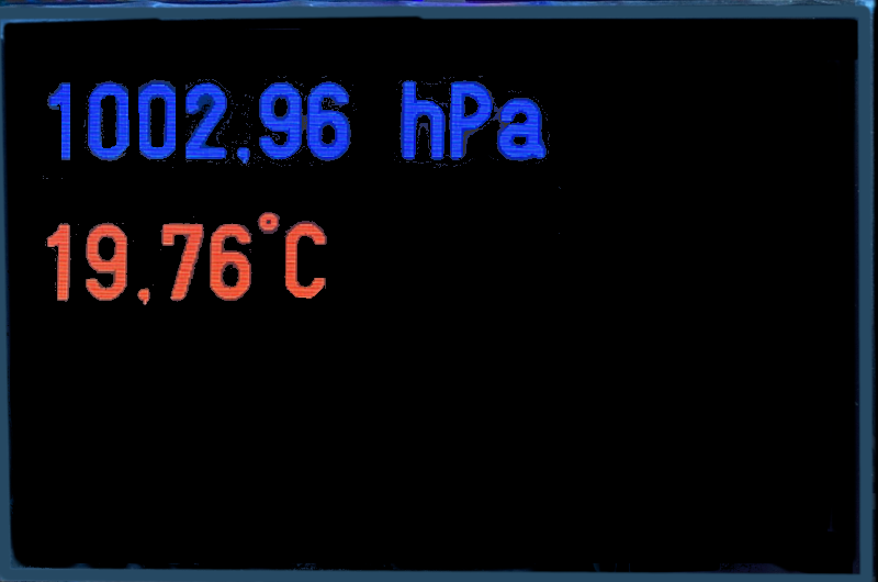 LCD mit Temperaturanzeige BMP280